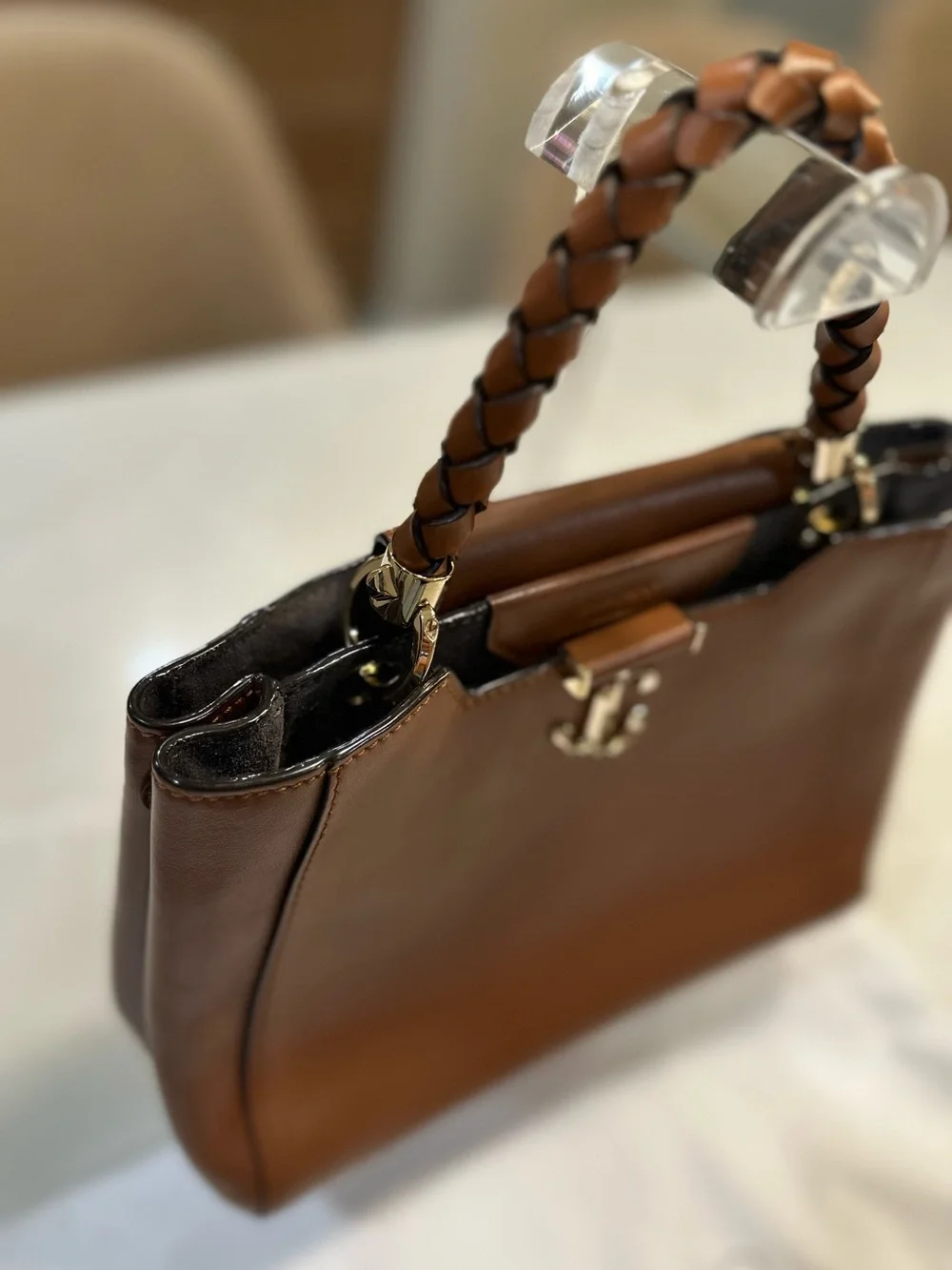 JIMMY CHOO VARENNE TOP HANDLE 2-WAY BAG